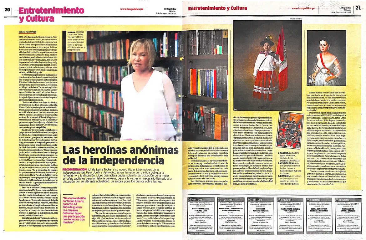 Linda Lema en La Repúblicaopti